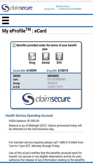 claim secure smart card|claimsecure help card.